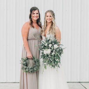 Azazie Gracie Bridesmaid Dress (Taupe)